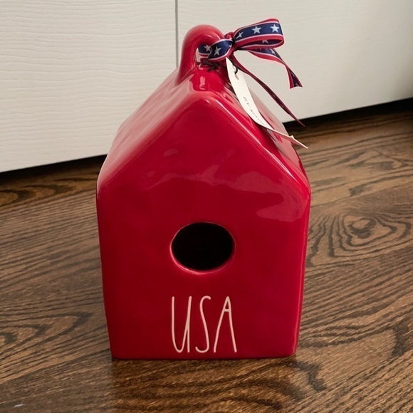 Rae Dunn | Other | Rae Dunn Usa Birdhouse Red | Poshmark